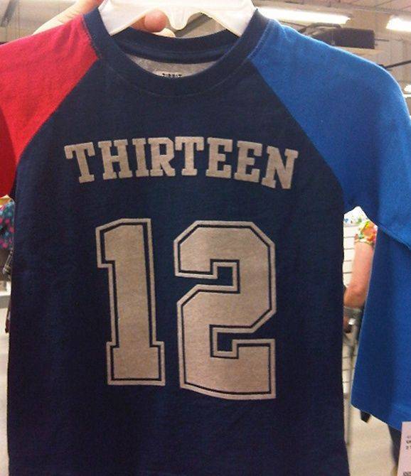 t shirt - Thirteen 12