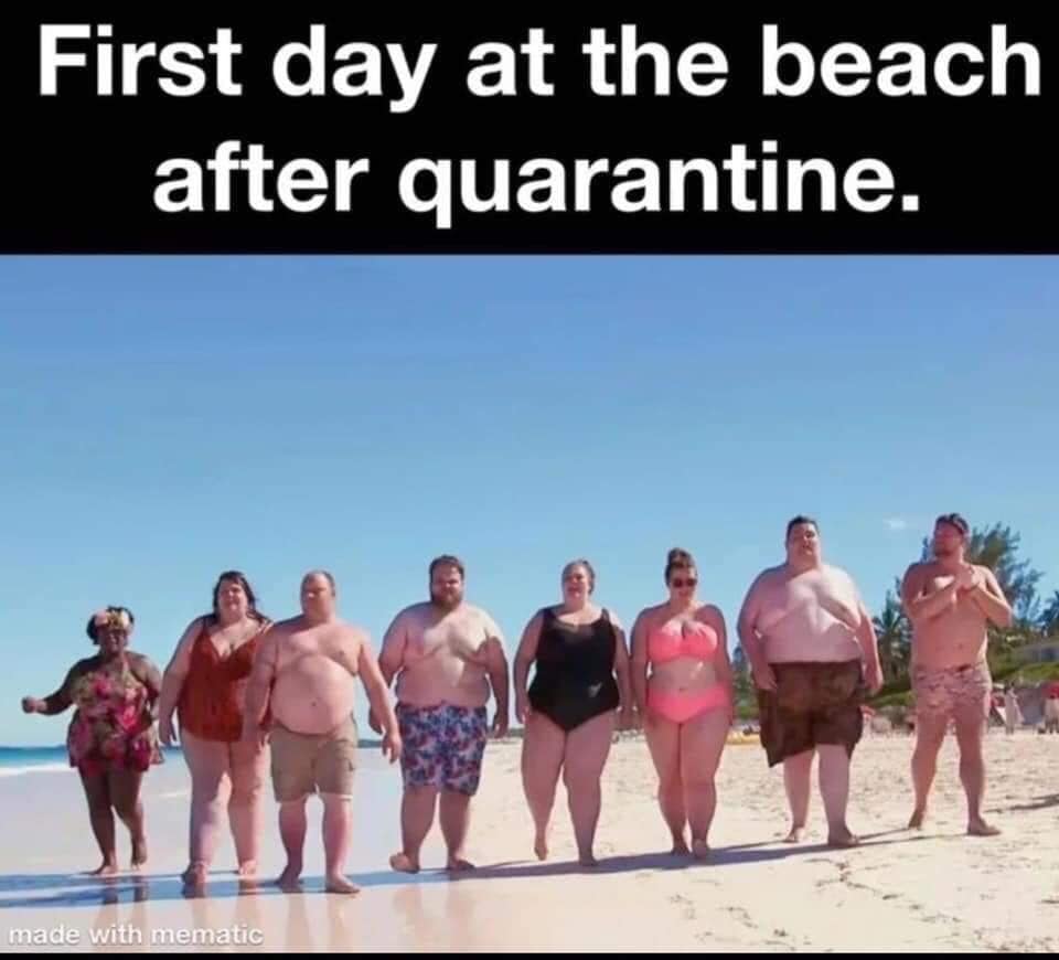 love island skegness - First day at the beach after quarantine. made with mematic