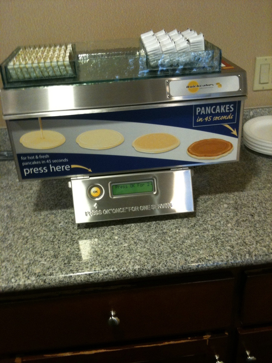 Pancake machine - Pancakes in 45 seconds for hot & fresh pancakes in 45 seconds press here Ok For ? Press Ok"Once For One Serving