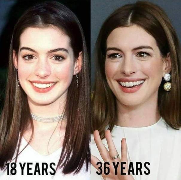 anne hathaway at 18 - 18 Years 36 Years