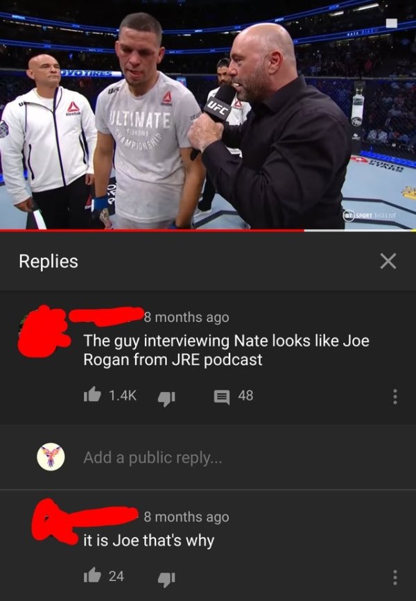 t shirt - Yor A 4 Iltinate Ufc Mpionsh 20 Sportoint Replies X 8 months ago The guy interviewing Nate looks Joe Rogan from Jre podcast 48 Add a public ... 8 months ago it is Joe that's why 24