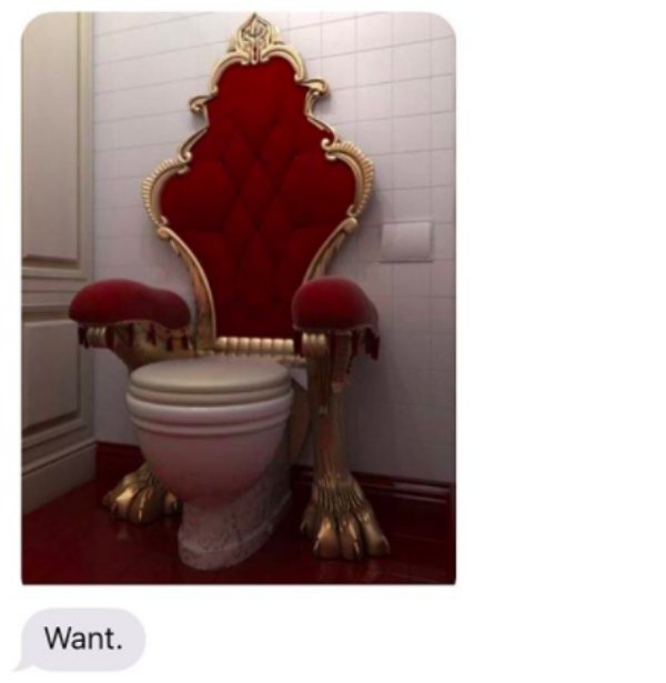 Want. toilet throne