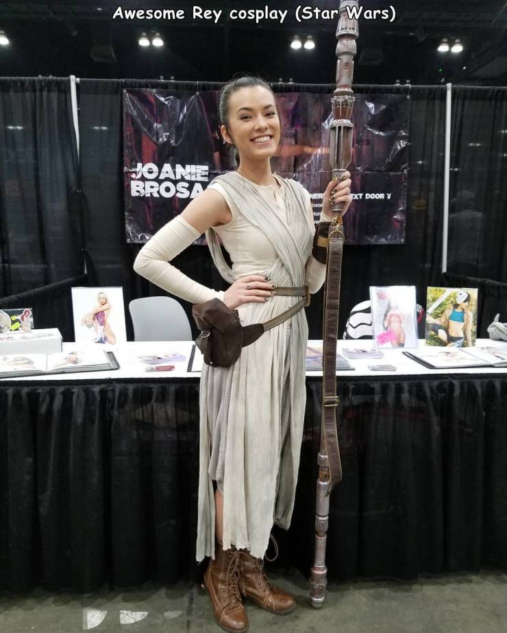 funny pics - rey cosplays - Awesome Rey cosplay Star Wars Joane Brosa Ext Doory Do son