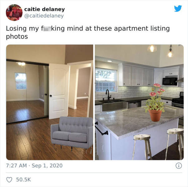 countertop - caitie delaney Losing my f king mind at these apartment listing photos
