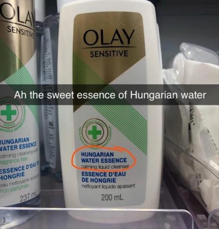 lotion - Intro Bau nettoyante Sensitive Olay Sensitive Ah the sweet essence of Hungarian water Mg 100 Ungarian Vater Essence calming cleansing ragrance free Essence D'Eau Hongrie Hungarian Water Essence calming liquid cleanser Essence D'Eau De Hongrie net