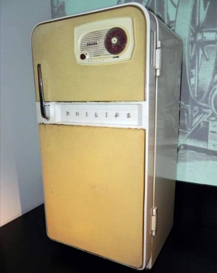 philips refrigerator with radio old