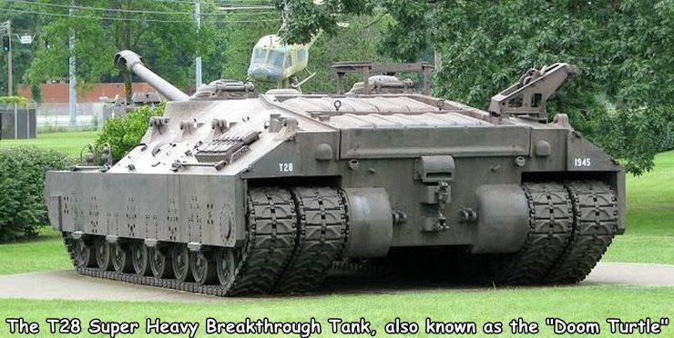 self propelled artillery - T28 1545 The T28 Super Heavy Breakthrough Tank, also known as the "Doom Turtle