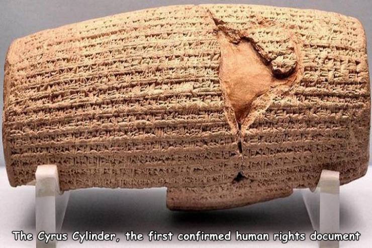 cyrus the great - The Cyrus Cylinder, the first confirmed human rights document