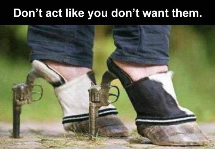 hoof shoes - Don't act you don't want them.