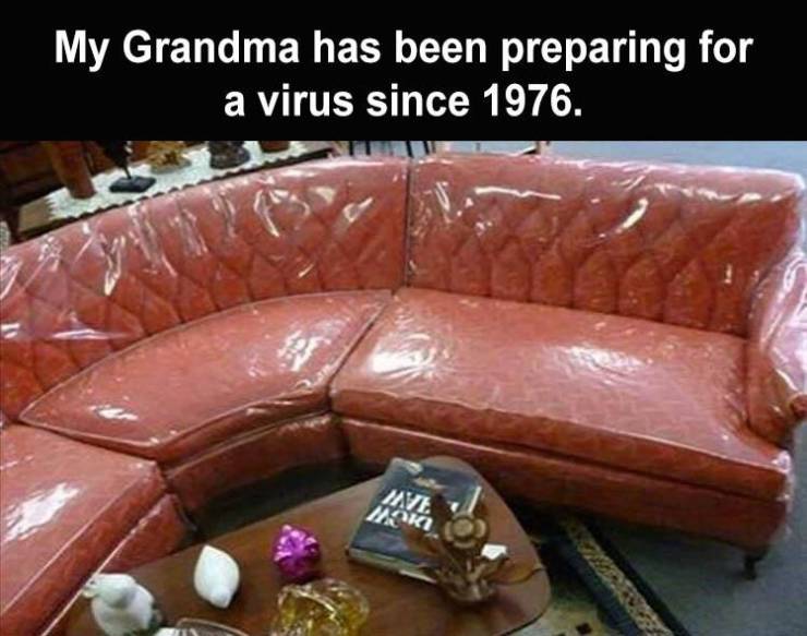 memes for october 2020 - My Grandma has been preparing for a virus since 1976. Wave Hoki