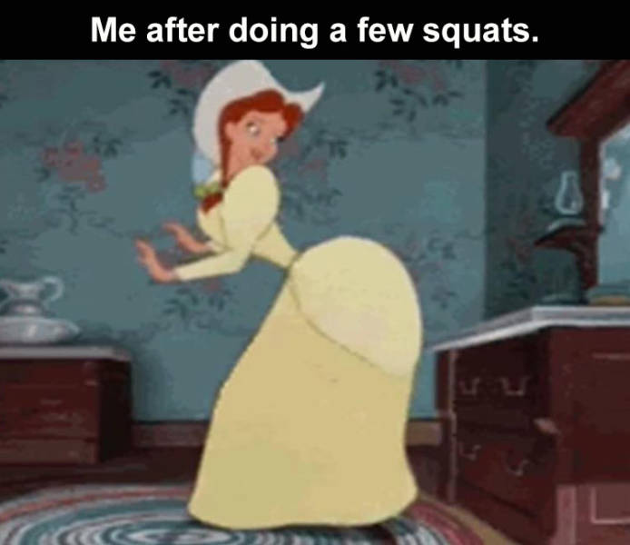cartoon booty spanking gif - Me after doing a few squats. D Go