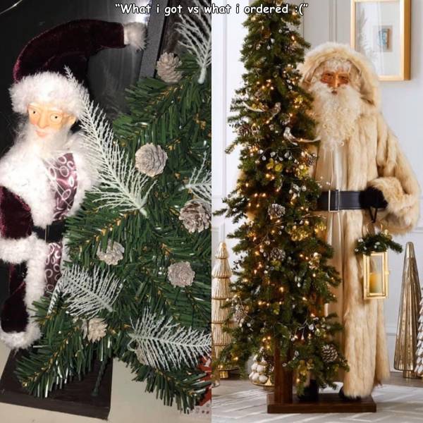 Christmas tree - "What i got vs what i ordered "