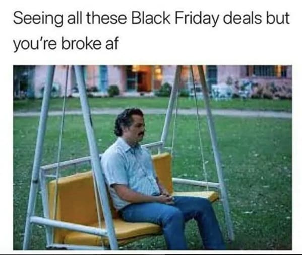 stimulus check hits - Seeing all these Black Friday deals but you're broke af