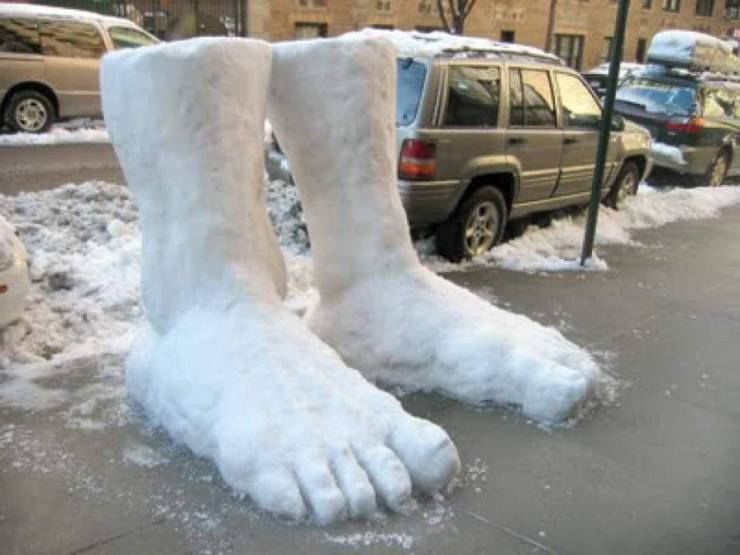 two feet of snow