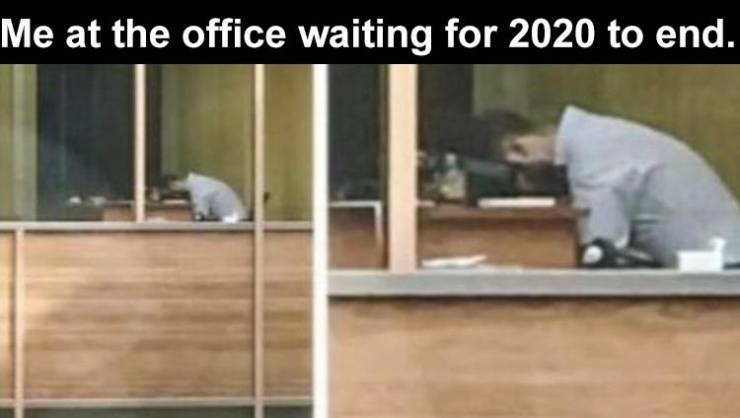 floor - Me at the office waiting for 2020 to end.