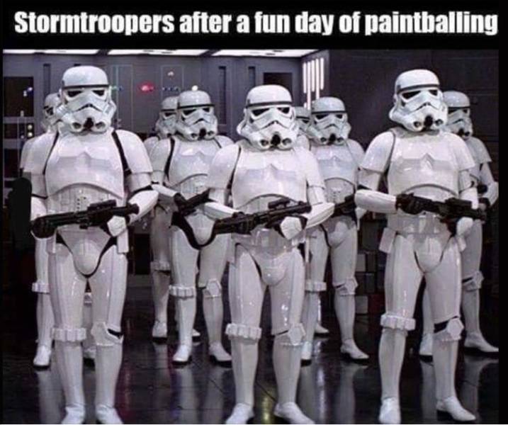 star wars stormtrooper empire - Stormtroopers after a fun day of paintballing