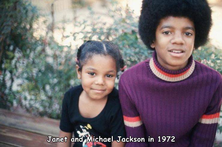 michael jackson and janet jackson young - Janet and Michael Jackson in 1972