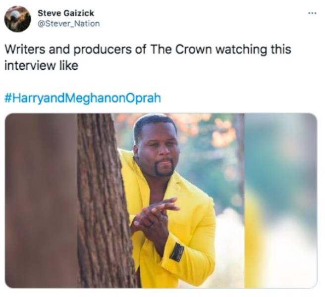 prince-harry-meghan-markle-oprah-interview-memes-600 stimulus check meme - Steve Gaizick Writers and producers of The Crown watching this interview