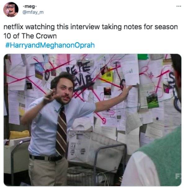 prince-harry-meghan-markle-oprah-interview-memes-pepe silvia - meg. netflix watching this interview taking notes for season 10 of The Crown MeghanonOprah F