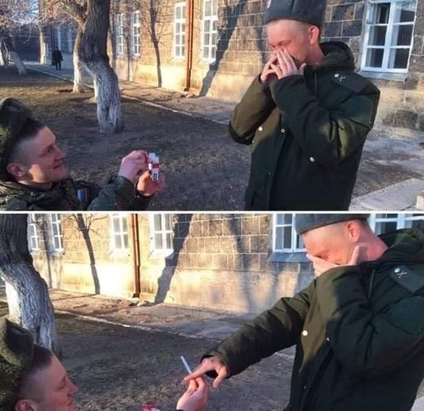 cool random pics - cigarette proposal meme