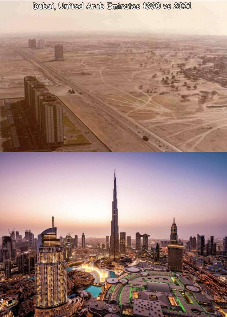 cool random pics - dubai 1990 - Dubai, United Arab Emirates 1990 vs 2021