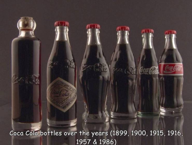 first coca cola bottles - 1 Dywne Coca Cola bottles over the years 1899, 1900, 1915, 1916, 1957 & 1986