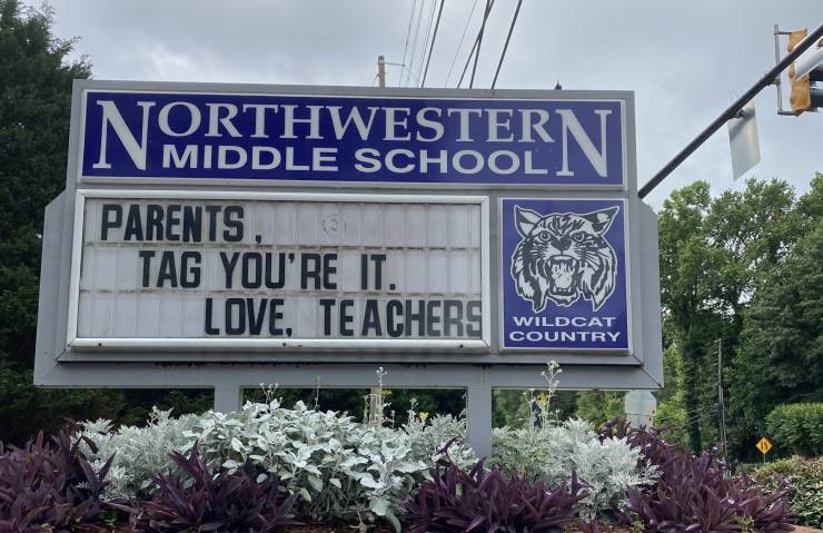 landmark - Nor Orth Western Middle School Parents, Tag You'Re It. 632 Love. Teachers Wildcat Country