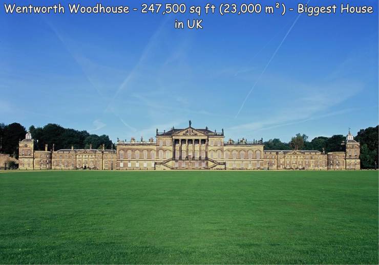 wentworth woodhouse - Wentworth Woodhouse 247,500 sq ft 23,000 m2 Biggest House in Uk