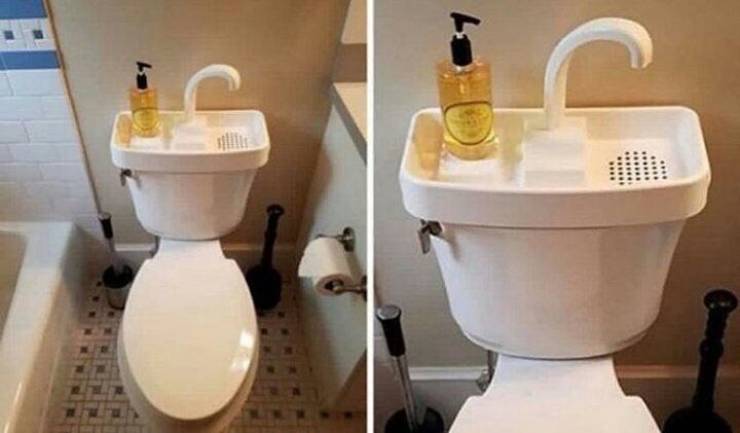 japanese toilet sink combo