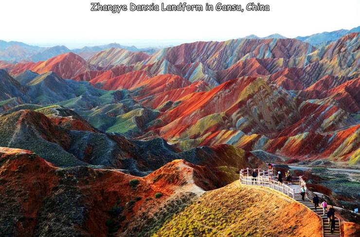 gansu china - Zhangye Danxia Landform in Gansu, China