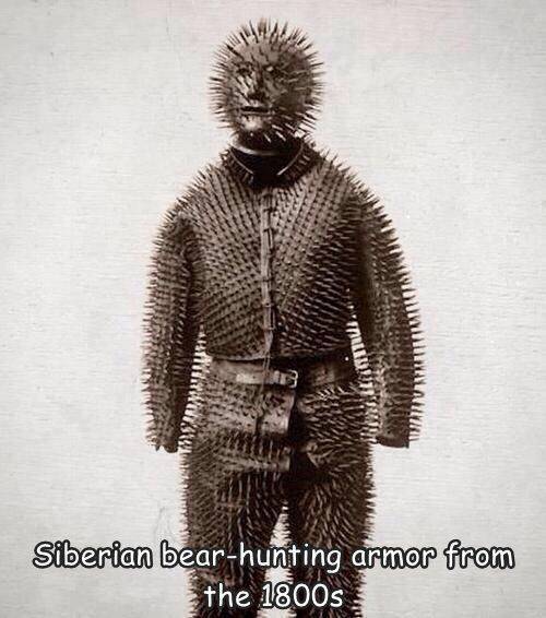 siberian bear hunting suit - Siberian bearhunting armor from the 1800s