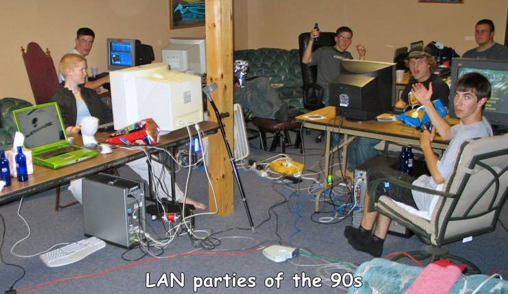 lan party - Lan parties of the 90s