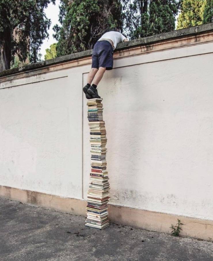 brad downey the use of books