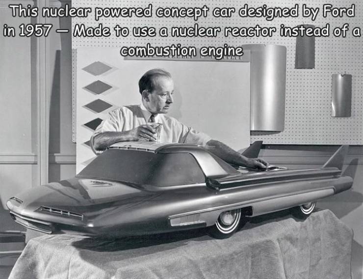fun pics - fun randoms - ford nucleon - This nuclear powered concept car designed by Ford in 1957 Made to use a nuclear reactor instead of a combustion engine