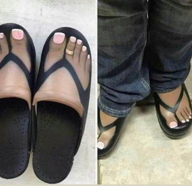 fun randoms - cool photos - sandals for people with ugly feet