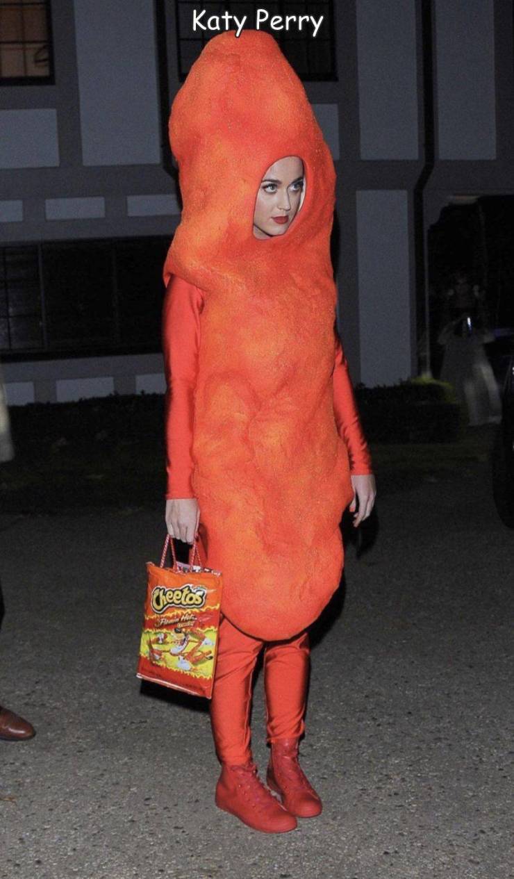 fun pics - randoms - fancy halloween costumes - Katy Perry Cheetos Whe