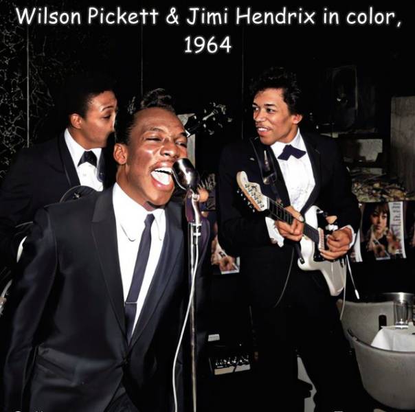 epic photos - wilson pickett jimi hendrix - Wilson Pickett & Jimi Hendrix in color, 1964