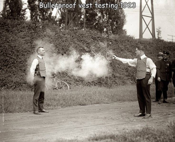 testing bulletproof vest - Bulletproof vest testing 1923 He
