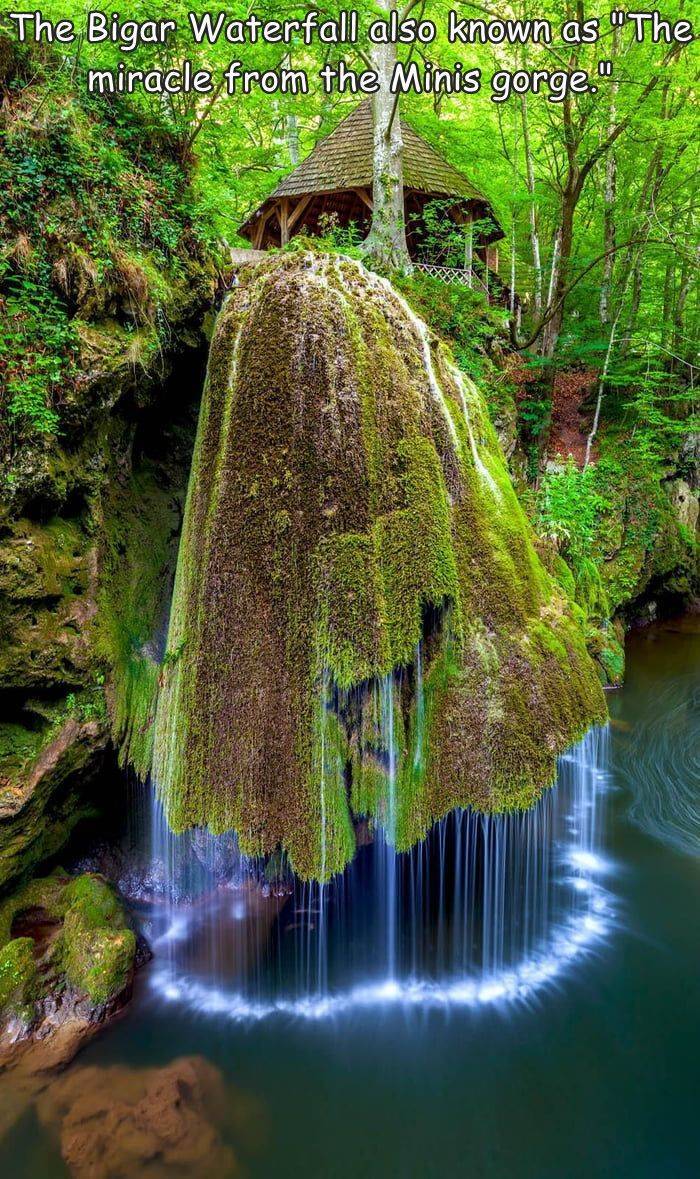 cool and interesting random pics -  nerei - beușnița ravine national park - The Bigar Waterfall also known as The miracle from the Minis gorge."