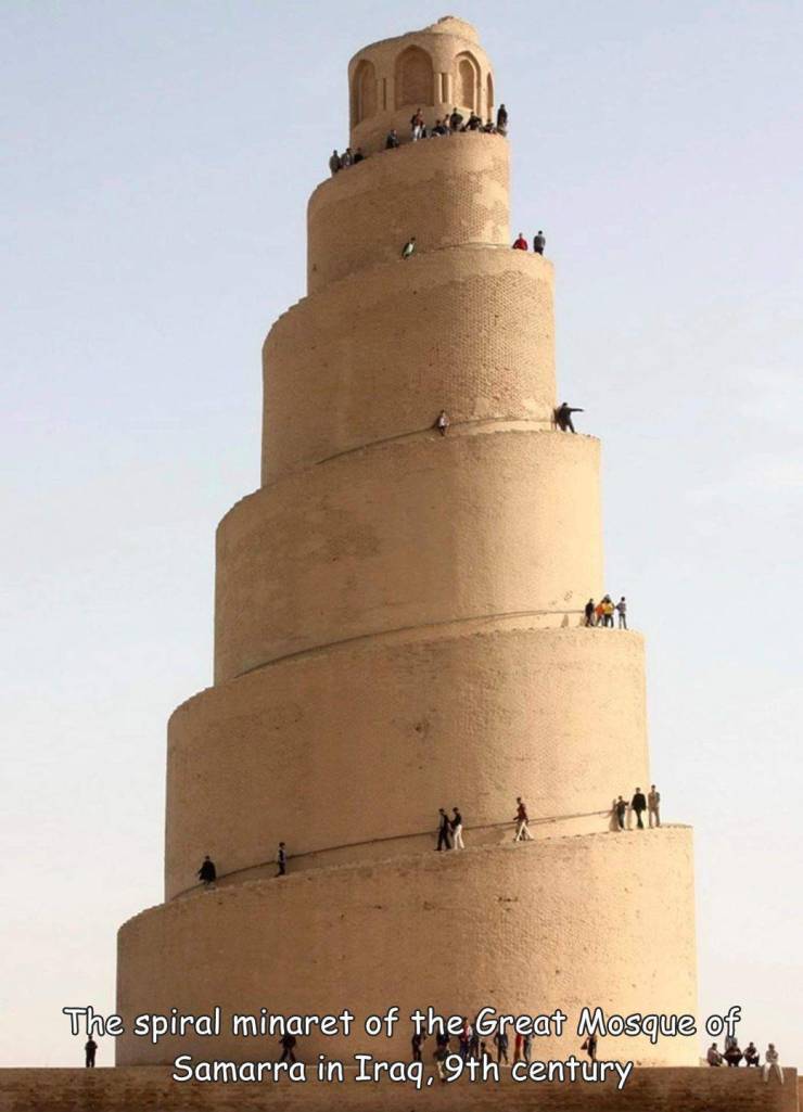 great mosque of samarra - The spiral minaret of the Great Mosque of Samarra in Iraq,19th century