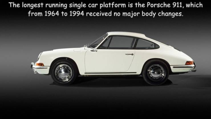 funny photos - fun randoms - porsche 911 evolution - The longest running single car platform is the Porsche 911, which from 1964 to 1994 received no major body changes.