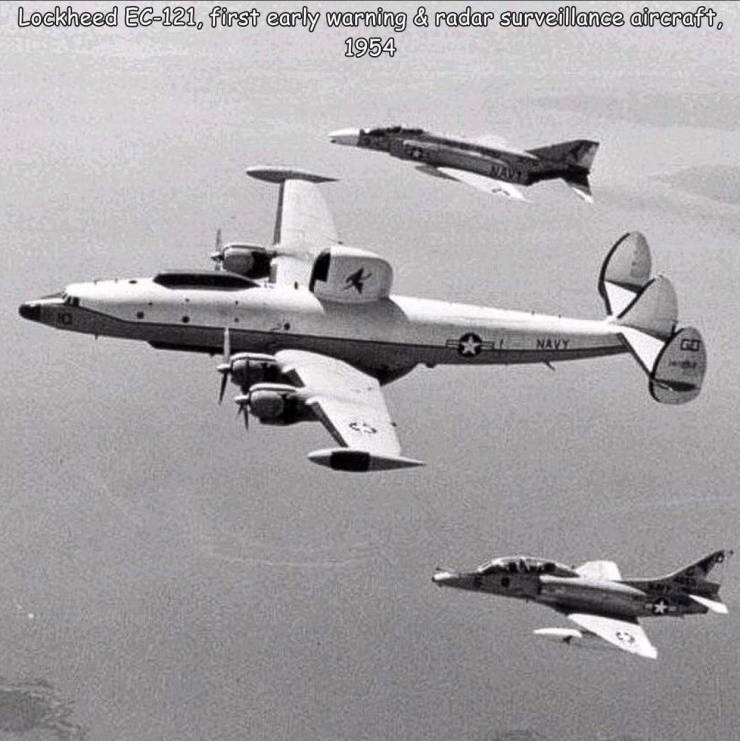 funny photos - ec 121 - Lockheed Ec121, first early warning & radar surveillance aircraft, 1954 Navy