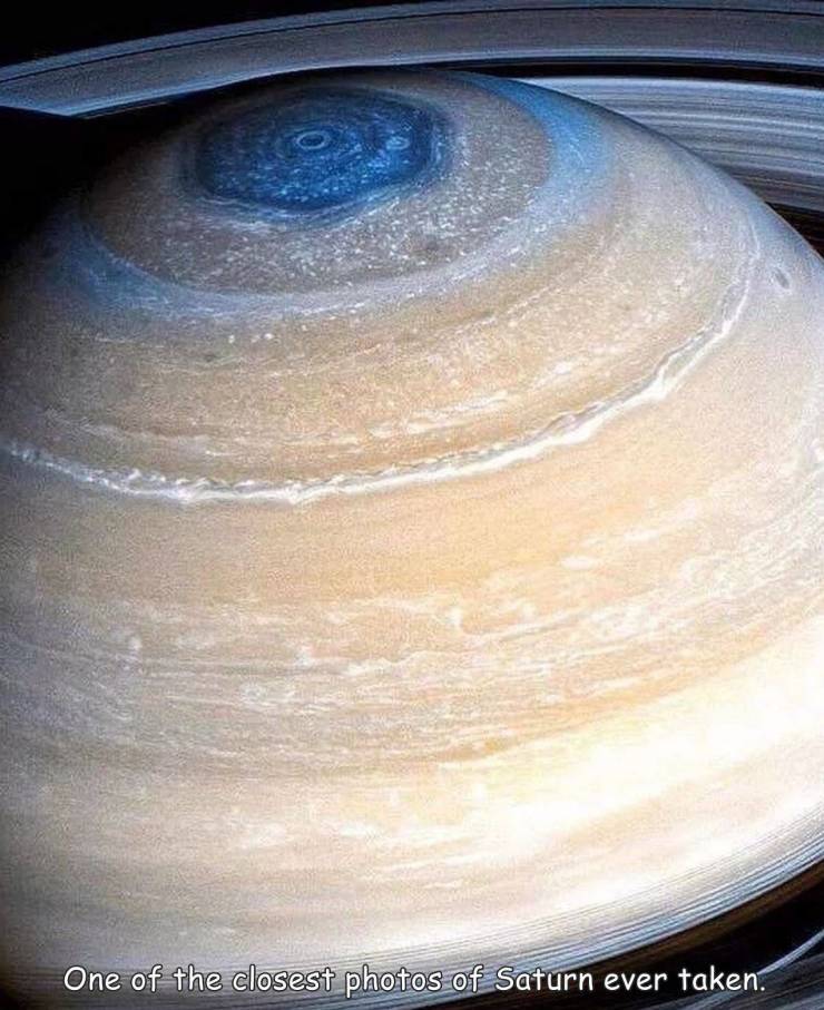 fun randoms - cool pics - saturn planet real images nasa - One of the closest photos of Saturn ever taken.