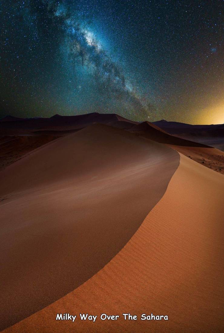 cool photos - fun pics - sky - Milky Way Over The Sahara