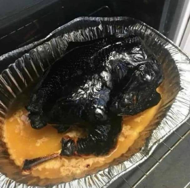 fun randoms - burnt turkey