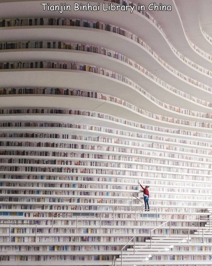 fantastic photos - kingdom of books in tianjin binhai library china @harimaolee