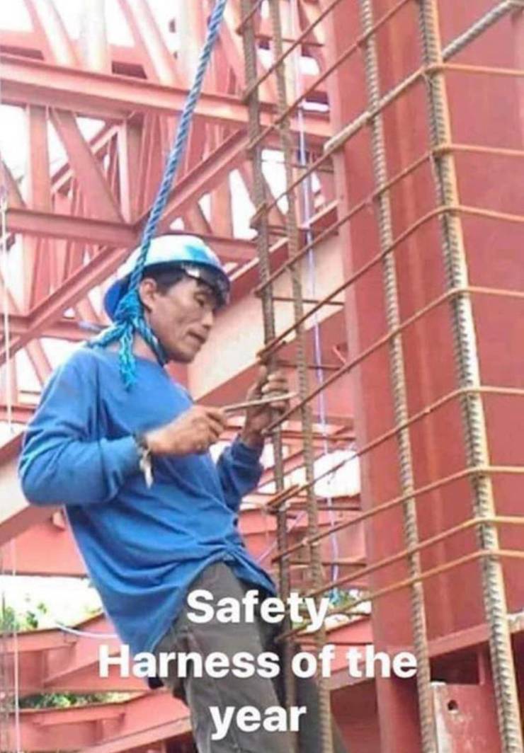 random photos - safety harness of the year - Safety Harness of the year
