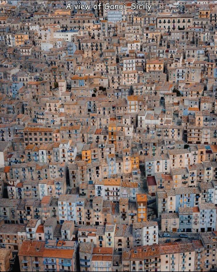 random photos - urban area - A view of Gangi, Sicily 9 As