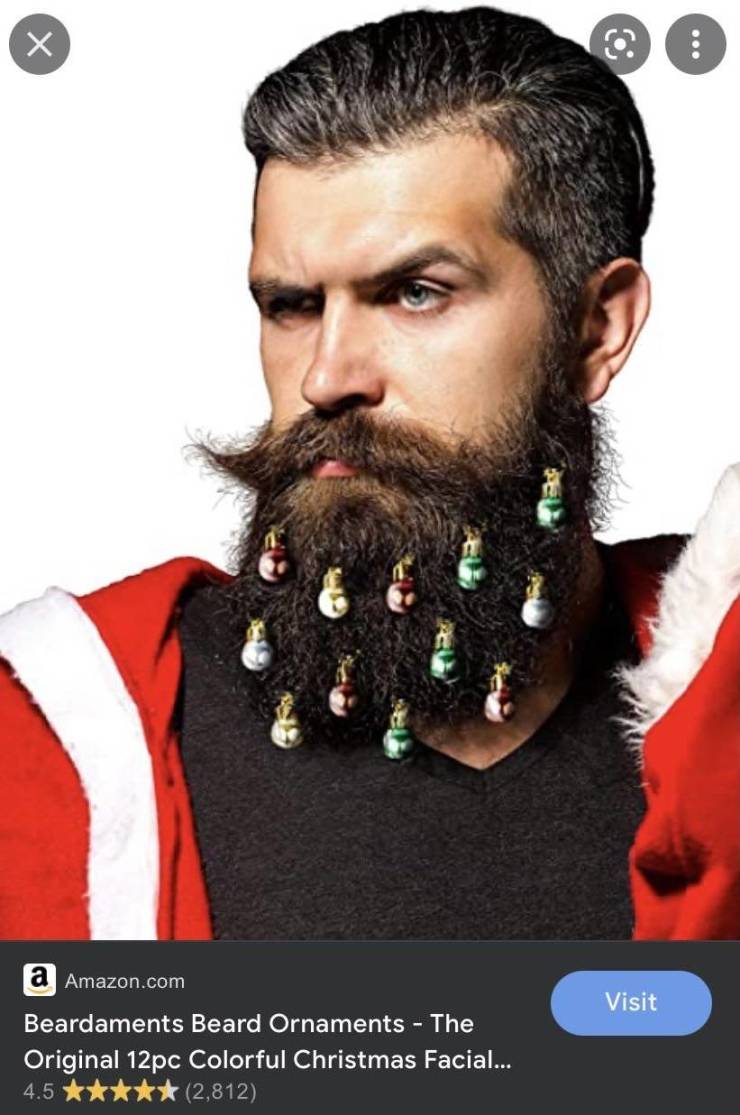 fun randoms - beard ornaments - a Amazon.com Visit Beardaments Beard Ornaments The Original 12pc Colorful Christmas Facial... 4.5 2,812