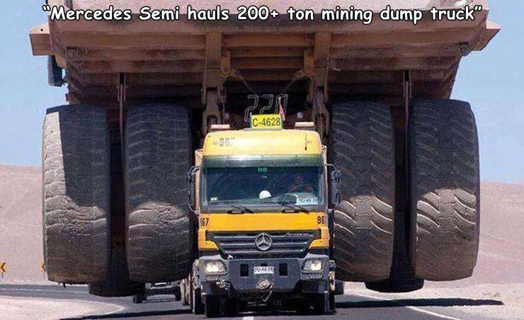 mercedes benz actros mining - Mercedes Semi hauls 200 ton mining dump truck" C4628 36 1040 887 982